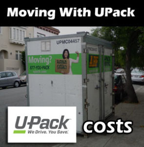 Coast to Coast Moving With UPack Cost
